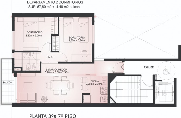 OPORTUNIDAD - DEPTO 2 DORM AL POZO - CENTRO PARQUE