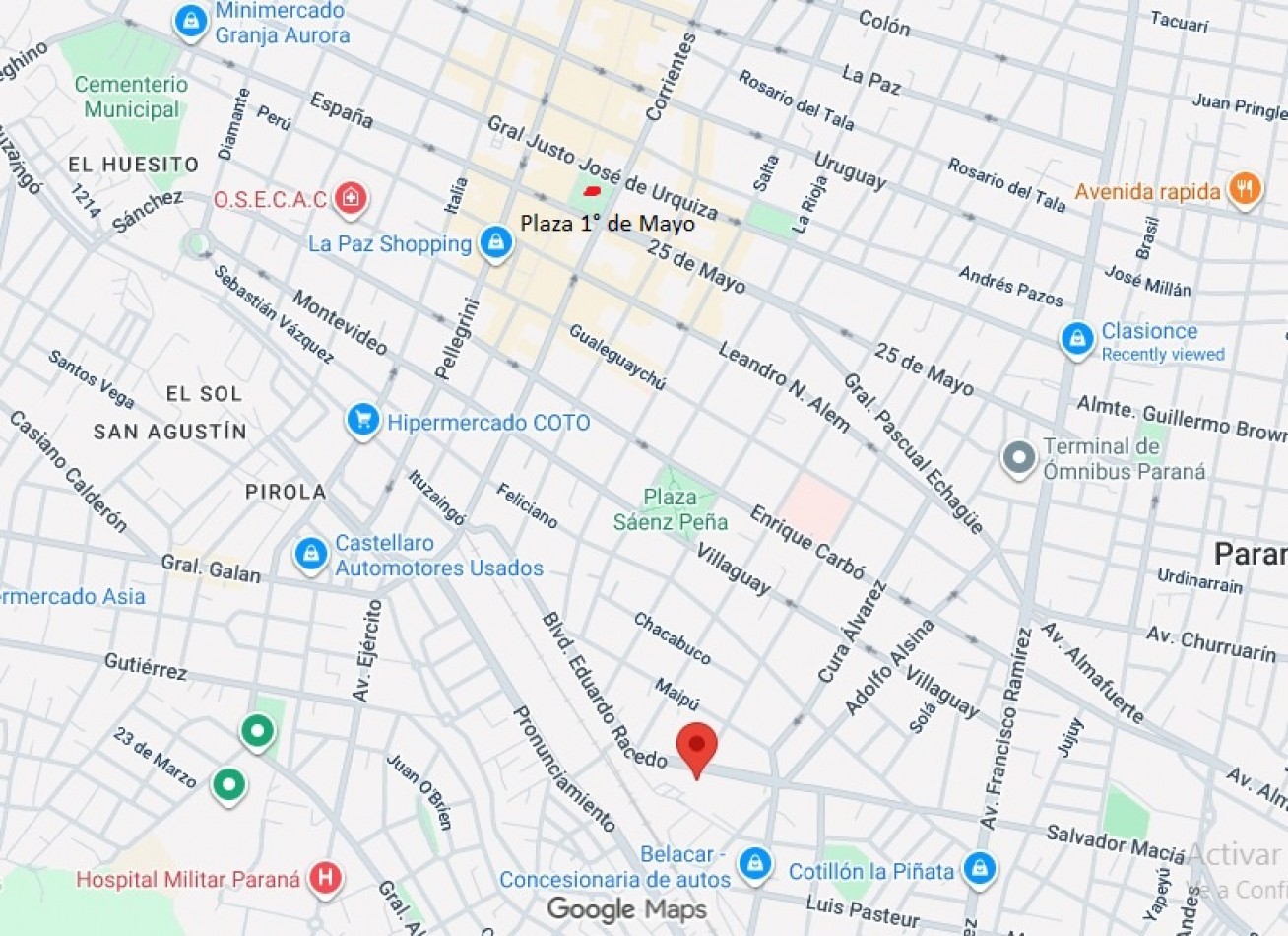 ALQUILER DEPTO: 1 DORM. CALLE RACEDO